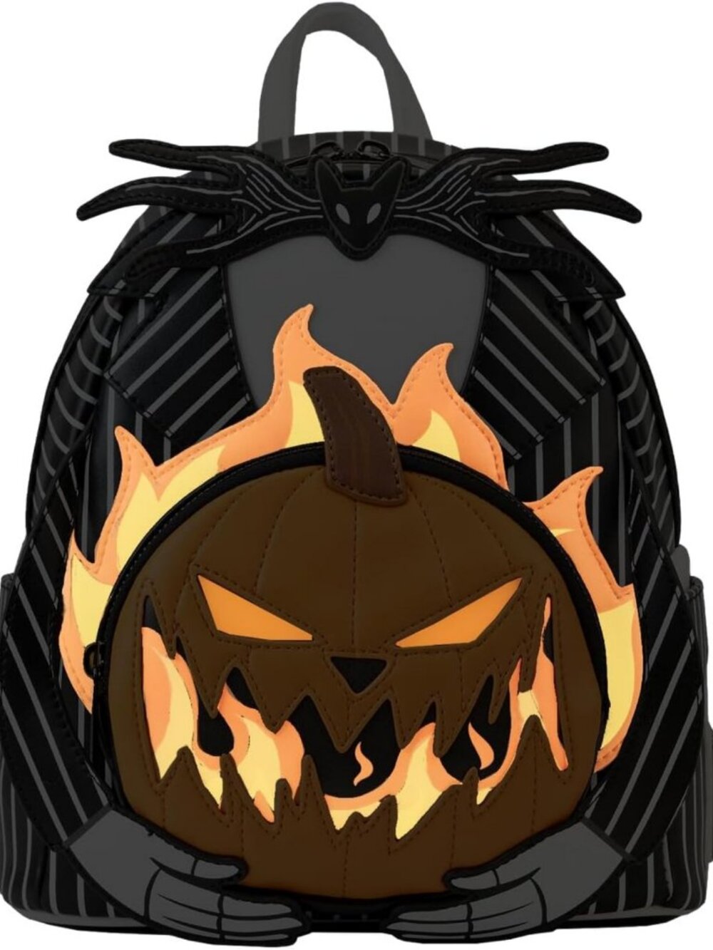 Nightmare Before Christmas Jack Pumpkin Head Mini Backpack - Double Strap, Cute